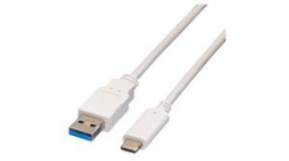 11999035, USB Cable USB-A Plug - USB-C Plug 2m White, Value