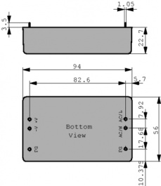 PM-20-3,3, Switching power supply 20 W 1 output, MEAN WELL