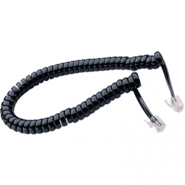 127-1-4, Telephone cable 1.8 m Black, MSL