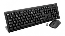 CKW200FR, Keyboard and Mouse, 1600dpi, CKW200, FR France, AZERTY, Wireless, V7
