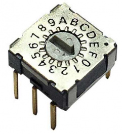 RND 210-00136, Rotary DIP switch HEX 3+2, RND Components
