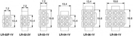 LR-02-2, Корпус гнездового контакта 2P, JST