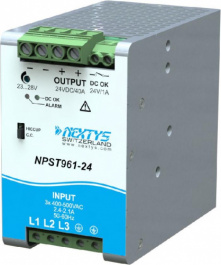 NPST961-24, Power Supply 3Ph, 960W\\In: 400-500Vac, Out: 24Vdc/40A, NEXTYS