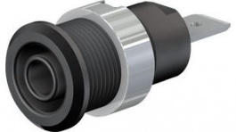 49.7046-21, Safety Socket 4mm Black 32A 1kV Nickel-Plated, Staubli (former Multi-Contact )