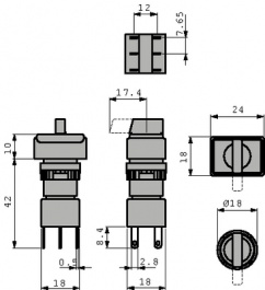 A019209, Rotary switch, APEM