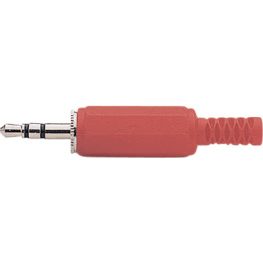 133-1-6 RED, Jack plug diam.3.5 mm red 3P, MSL