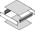 30860-521 Bottom plate for PCB mounting 84 TE