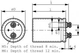 B43455-A158-M, Aluminium Electrolytic Capacitor 1500 uF 400 VDC, TDK-Epcos