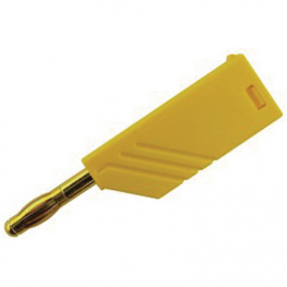 LAS N WS AU GELB / YELLOW, Plug diam. 4 mm yellow, SKS Kontakttechnik