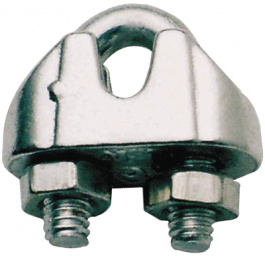 0120984590, Steel wire cable clamps, galvanized 3.0 mm, Campbell