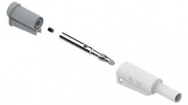 RND 350-00035, Banana Plug&nbsp;&nbsp;diam.4mm White 36A Screw, RND Lab