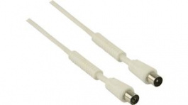 CSGP40010WT15, Coax Cable 100dB Coax Male - Coax Female 1.5m White, Nedis (HQ)