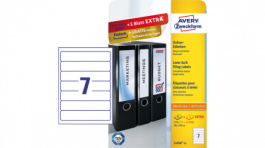 L4760-25, Filing Labels, 30 sheets/210 labels, 38 x 192 mm, White, Zweckform