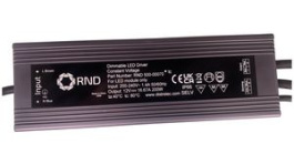 RND 500-00071, LED Driver, Constant Voltage, 200W 8.34A 24V IP66, RND power