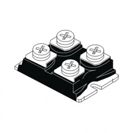 STPS12045TV, 2 независимых диода; 45В; 120А; ISOTOP; Ufmax: 0,67В; Ifsm: 900А, STM