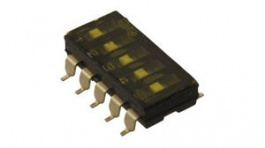 A6S-5102-H, Переключатель: DIP-SWITCH; Кол-во секций:5; ON-OFF; 0,025A/24ВDC, Omron