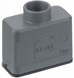 19200160446, Корпус: для разъемов HAN; Han; размер 16А; на провод; защелка, Harting