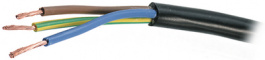 H05VV-F 2X0,75 MM BLACK, Сетевой кабель 2x0.75 mm² неэкранированный, Bruno Baldassari