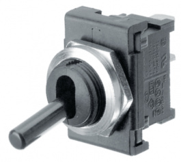 1828.1201, Toggle Switch, On-Off-(On), Blade Terminal 4.8 x 0.8 mm, Marquardt