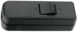 8006-004.01, Шнуровой промежуточный переключатель, 1-полюсный черный, interBAR