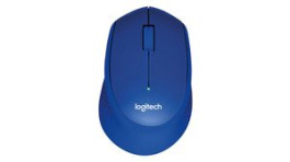 910-004910, Silent Wireless Mouse M330 1000dpi Optical Blue, Logitech