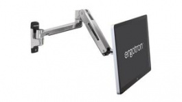 45-383-026, LCD Monitor Wall Mount, 49", 100x100/75x75/200x100/200x200, 13.6kg, Silver, Ergotron