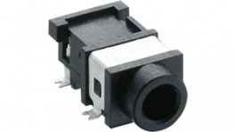 1503 03, Jack panel socket Black 3P, Lumberg Connect