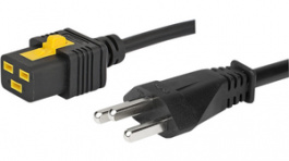 6051.2045, Power Cord Type 23 C19 2.5 m, Schurter