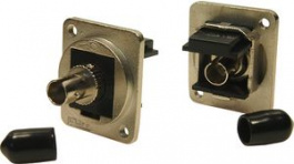 CP30218M3, Fiber Optic Connector in XLR Housing ST Metal Nickel-Plated, Cliff