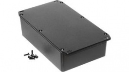 1590DFLBK, Die Cast Enclosure Flanged Lid, 120 x 188 x 52 mm, Black, IP54, 1590, Hammond