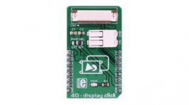 MIKROE-3044, 4D-Display Click Intelligent Display Driver Module 5V, MikroElektronika