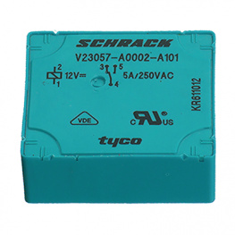 V23057A 2A401, PCB power relay 12 VDC 500 mW, TE Connectivity