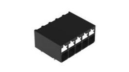 2086-1205, Wire-To-Board Terminal Block, THT, 3.5mm Pitch, Right Angle, Push-In, 5 Poles, Wago