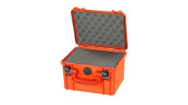 RND 600-00292, Watertight Case with Cubed Foam, 6.6l, 258x243x168mm, Polypropylene (PP), Orange, RND Lab