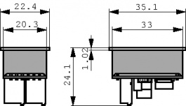 DMS-20PC-4/20S, Digital display LED 4...20 mADC, Datel