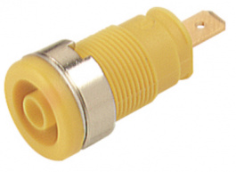 SEB 2610 F4,8 YELLOW, Safety socket diam. 4 mm Yellow CAT III, SKS Kontakttechnik