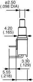 TP32W008000, Subminiature Pushbutton Switch, APEM