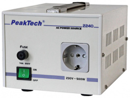P2240, Isolating Transformer 230VAC, 230VAC, PeakTech