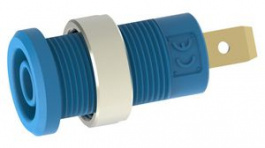 RND 350-00060, Banana Socket  diam.4mm Blue 36A Faston Terminal, 4.8 x 0.8 mm, RND Lab