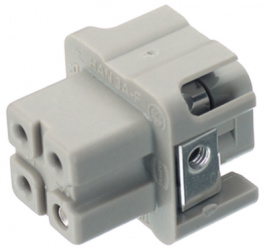 09200032711, Разъем: HAN; "мама"; Han A; PIN:4; 3+PE; размер 3А; зажим под винт, Harting