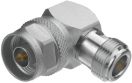 53S201-K00N5, Right Angled Adapter, N Plug - N Socket, 50Ohm, Rosenberger connectors