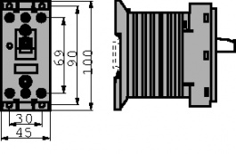 3RF2410-1AB45, Реле: полупроводниковое; Uупр: 4?30ВDC; 10А; 48?600ВAC; 3-фазный, Siemens