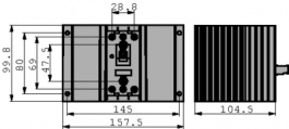 3RF2450-1AB45, Реле: полупроводниковое; Uупр: 4?30ВDC; 50А; 48?600ВAC; 3-фазный, Siemens