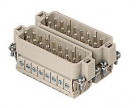 CDAM 16 XN, CDA, 32 poles + earth (16 poles + earth, No. 17 - 32), male insert, ILME