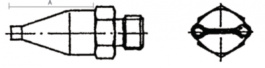 T0058727776, Hot Air Nozzle, 8 mm, Weller
