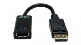 12993139, Video Cable Adapter, DisplayPort Plug - HDMI Socket 150mm, Value