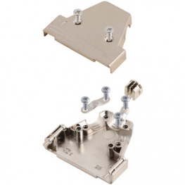 MHTRI-9-M-K, D-Sub metalized hood Poles 9, MH Connectors