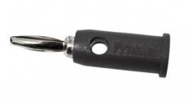 BU-P1809-0, Banana Plug, Black, 5A, 2.5kV, Gold over Nickel, MUELLER