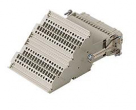 CTF 64 R, CT, 64 poles + earth, female insert, with female contacts, silver plated, ILME