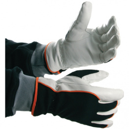 52561-11 [2 шт], Fleece-lined Mounting Gloves Size=11 black-white Pair, Bjornklader